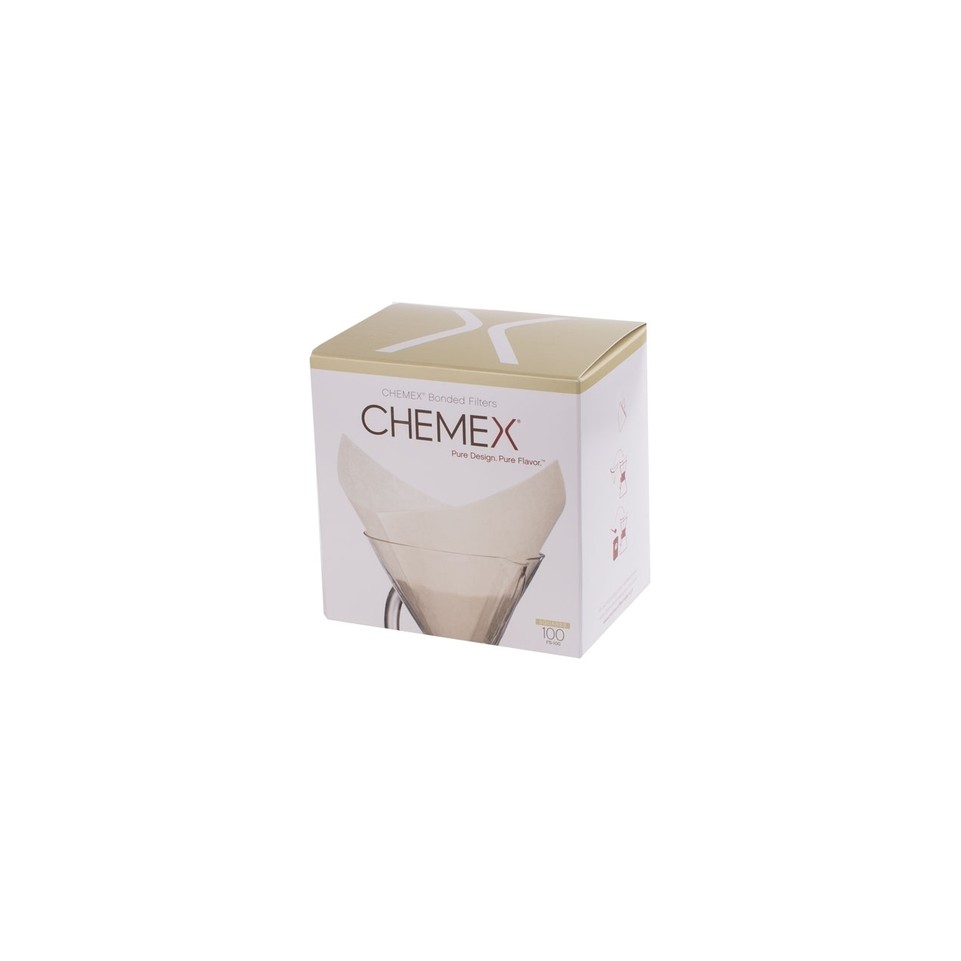 Chemex filtry papierowe kwadratowe białe 6, 8, 10 filiżanek